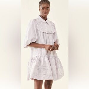 NWOT Lee Mathews size 0 Anika mini dress in stripe